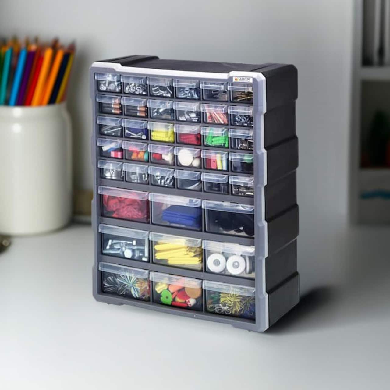 Quantum Storage Systems® Black & Gray 39-Drawer Cabinet